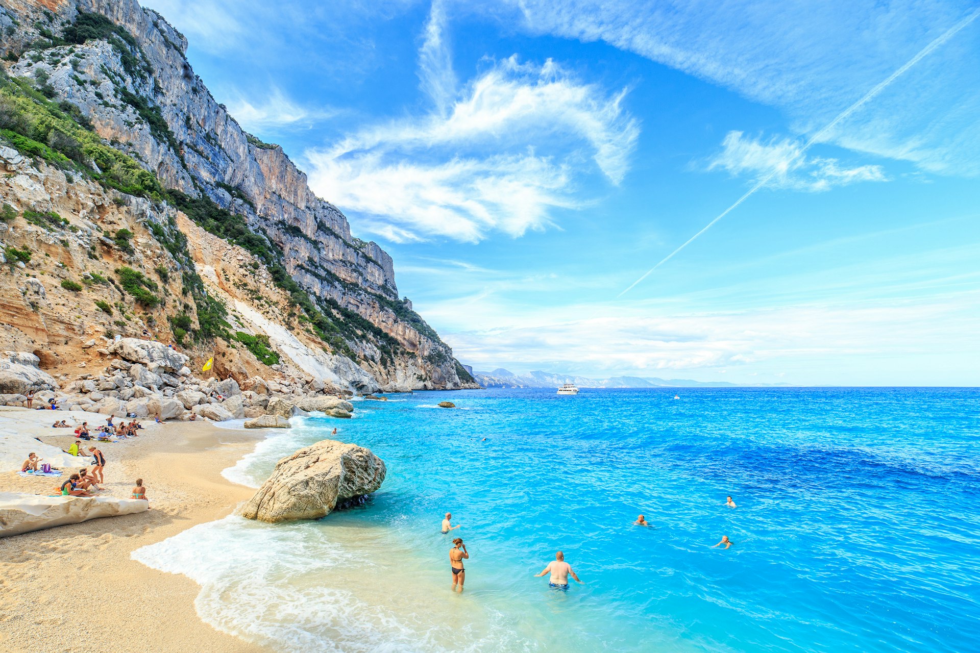 A view of Cala Goloritze beach, Sardinia